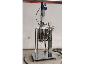 20L防爆不锈钢手动升降反应釜已完工发往俄罗斯